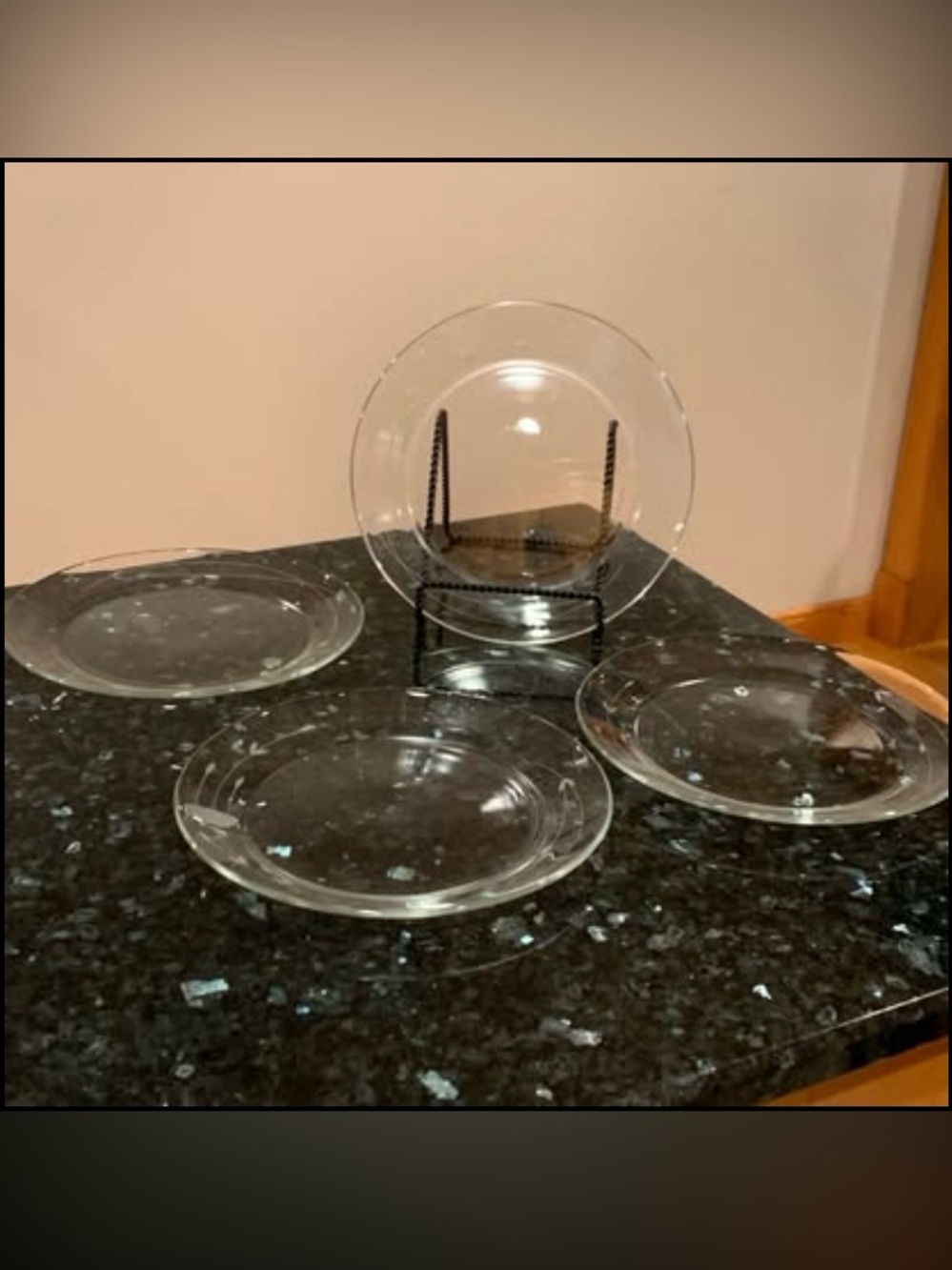 Princess House Heritage 10” Dinner Plates Set of 4 #648 Hand Cut Clear Crystal